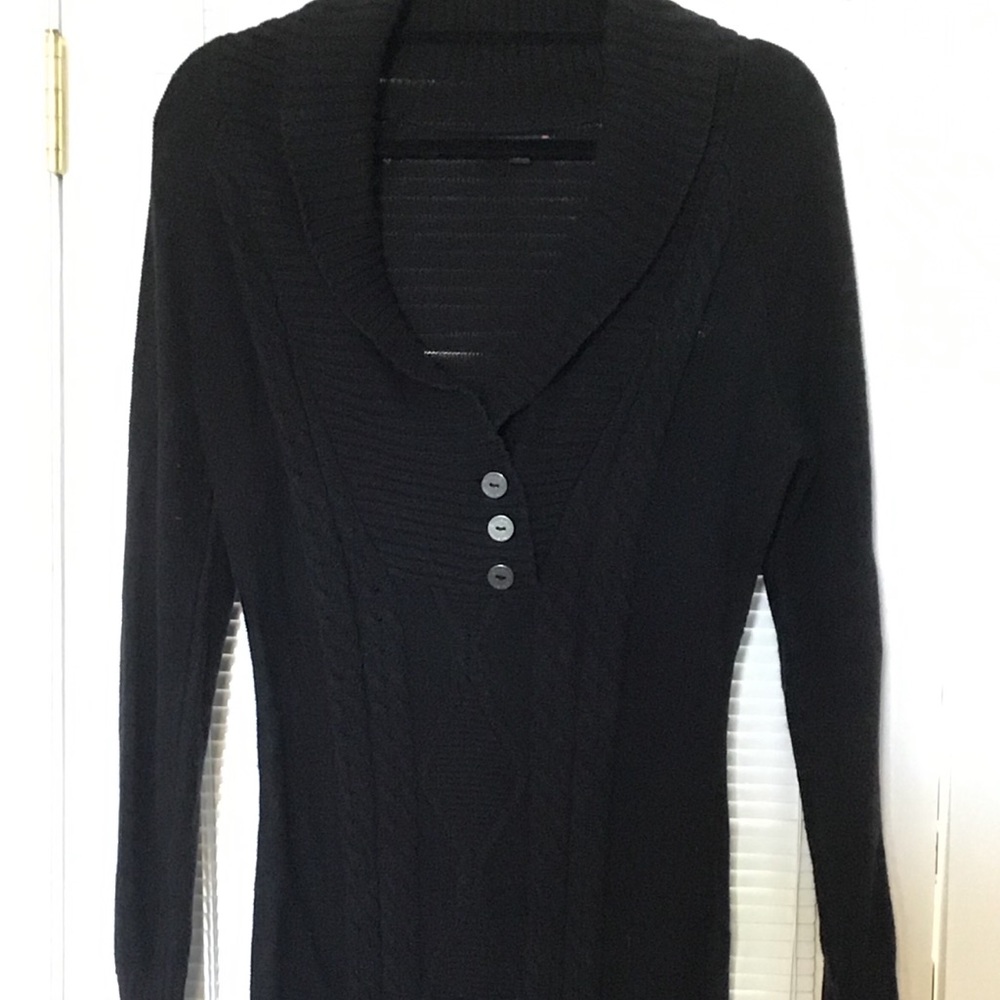 Guess black pullover cardigan sweater